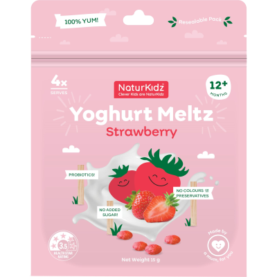 NaturKidz Strawberry Yoghurt Meltz 15g