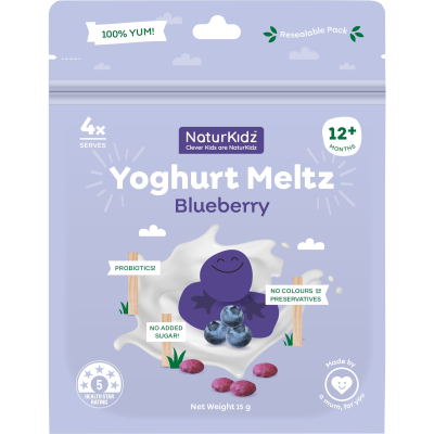 NaturKidz Blueberry Yoghurt Meltz 15g