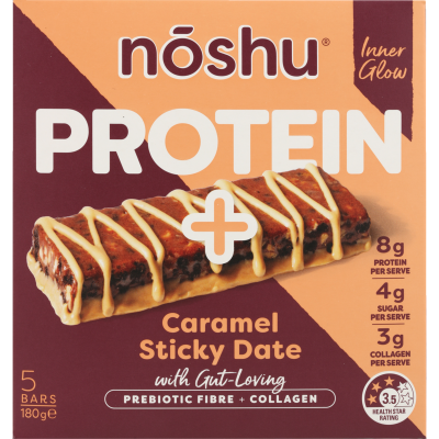 Noshu Caramel Sticky Date Protein Bars 5 x 36g