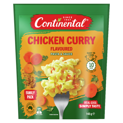 Continental Chicken Curry Flavour Pasta & Sauce 145g