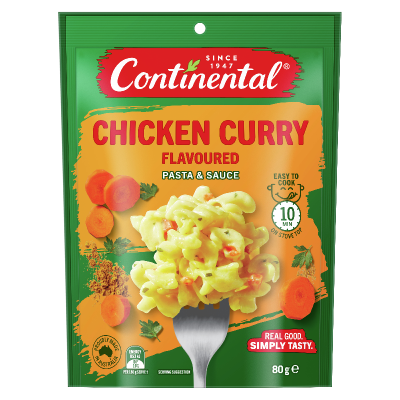 Continental Chicken Curry Flavoured Pasta & Sauce 80g