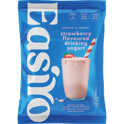 Easiyo Smooth & Creamy Strawberry Flavoured Drinking Yogurt Base 180g