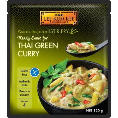 Lee Kum Kee Gluten Free Thai Green Curry Ready Sauce 120g