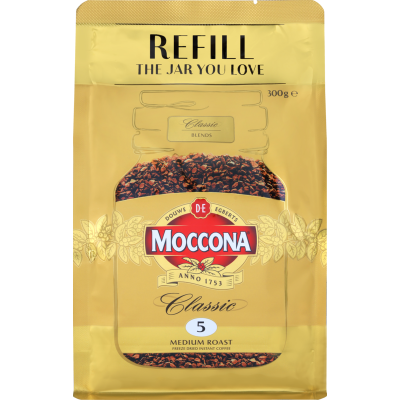 Moccona Classic 5 Medium Roast Instant Coffee Refill 300g