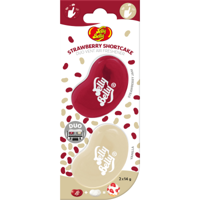 Jelly Belly Strawberry Shortcake Duo Vent Air Freshener 2pk