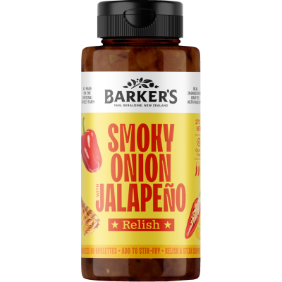 Barker's Smoky Onion With Jalapeno Relish 270g