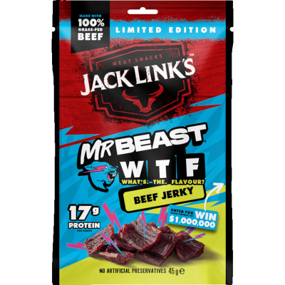 Jack Link's Mr Beast What The Flavour Jerky 45g