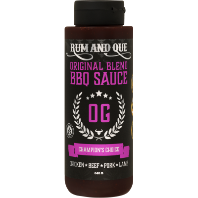 Rum and Que Original Blend "OG" BBQ Sauce 640g