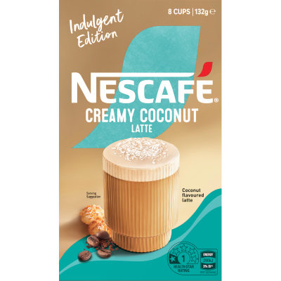 Nescafe Coconut Latte Coffee 8 x 16.5g