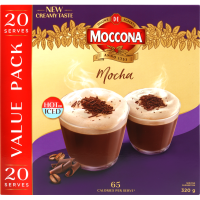 Moccona Mocha Coffee Sachets 20 x 16g