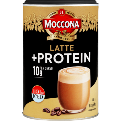 Moccona Latte + Protein Instant Coffee Mix 160g
