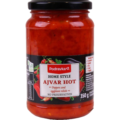 Podravka Home Style Ajvar Hot Relish 350g