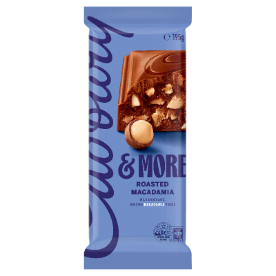 Cadbury & More Roasted Macadamia Chocolate Block 195g
