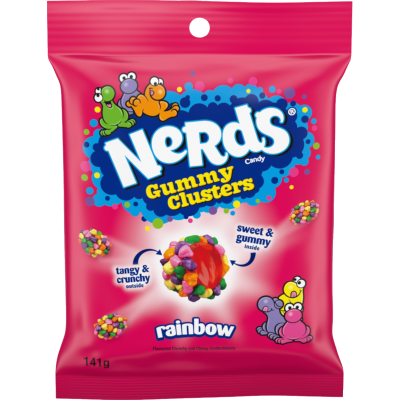 NERDS Rainbow Gummy Clusters 141g