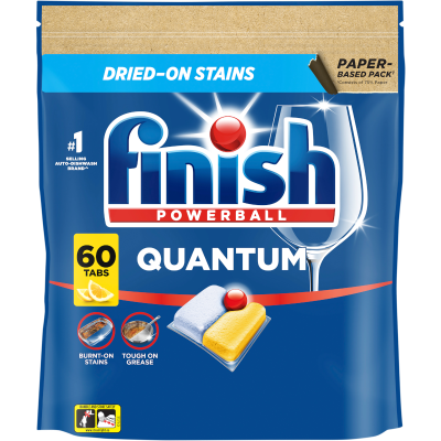 Finish Quantum Lemon Dishwasher Tablets 60pk