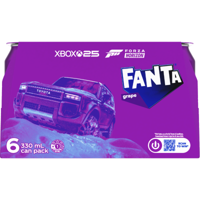 Fanta Grape Soft Drink Cans 6 x 330ml