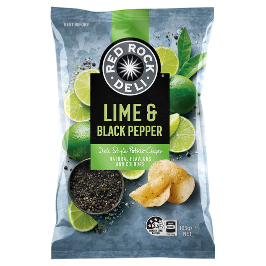 Red Rock Deli Lime & Black Pepper Deli Style Potato Chips
