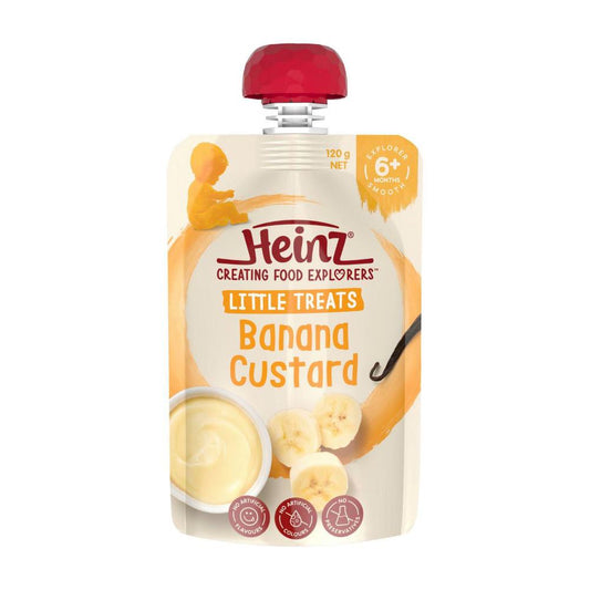 Heinz Banana Custard Pouch & Spout Babyfood 120g