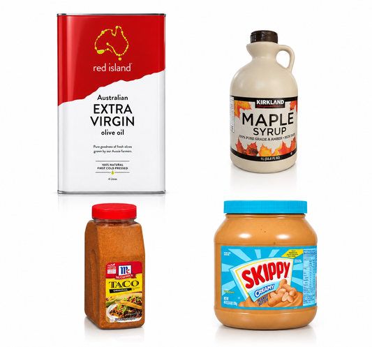 Pantry Must-Have Bundle | Red Island, Kirkland, Mccromick, Skippy