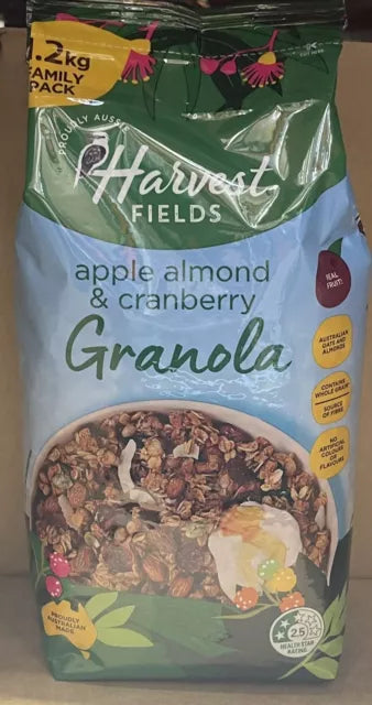 HARVEST FIELDS APPLE ALMOND & CRANBERRY 1.2KG