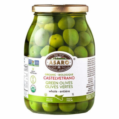 Asaro Farms Organic Green Olives 1kg