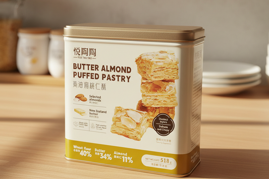 Yue Tao Tao Butter Almond Puffed Pastry 518g