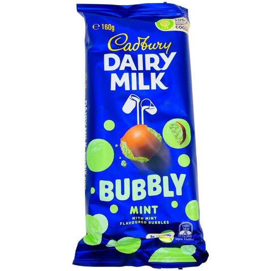 Cadbury Dairy Milk Bubbly Mint 160g