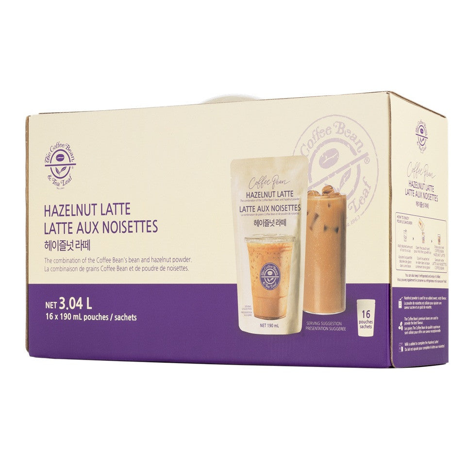 Coffee Bean Hazelnut Latte 16 x 190ml