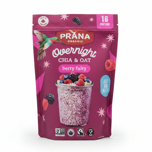 PRANA ORGANIC Overnight CHIA & OAT berry fairy 800G