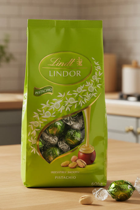 Lindt Lindor Pistachio Bag 606g