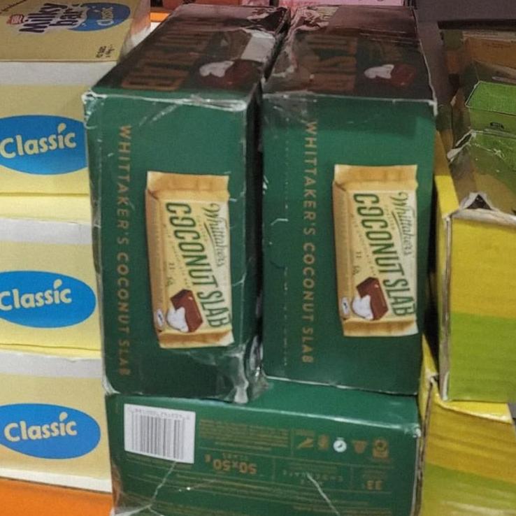 Whittaker's Toasted Coconut Slab 50 x 50g