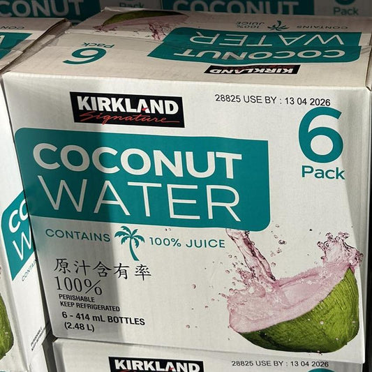 Kirkland Signature Coconut Water 6 x 414mL
