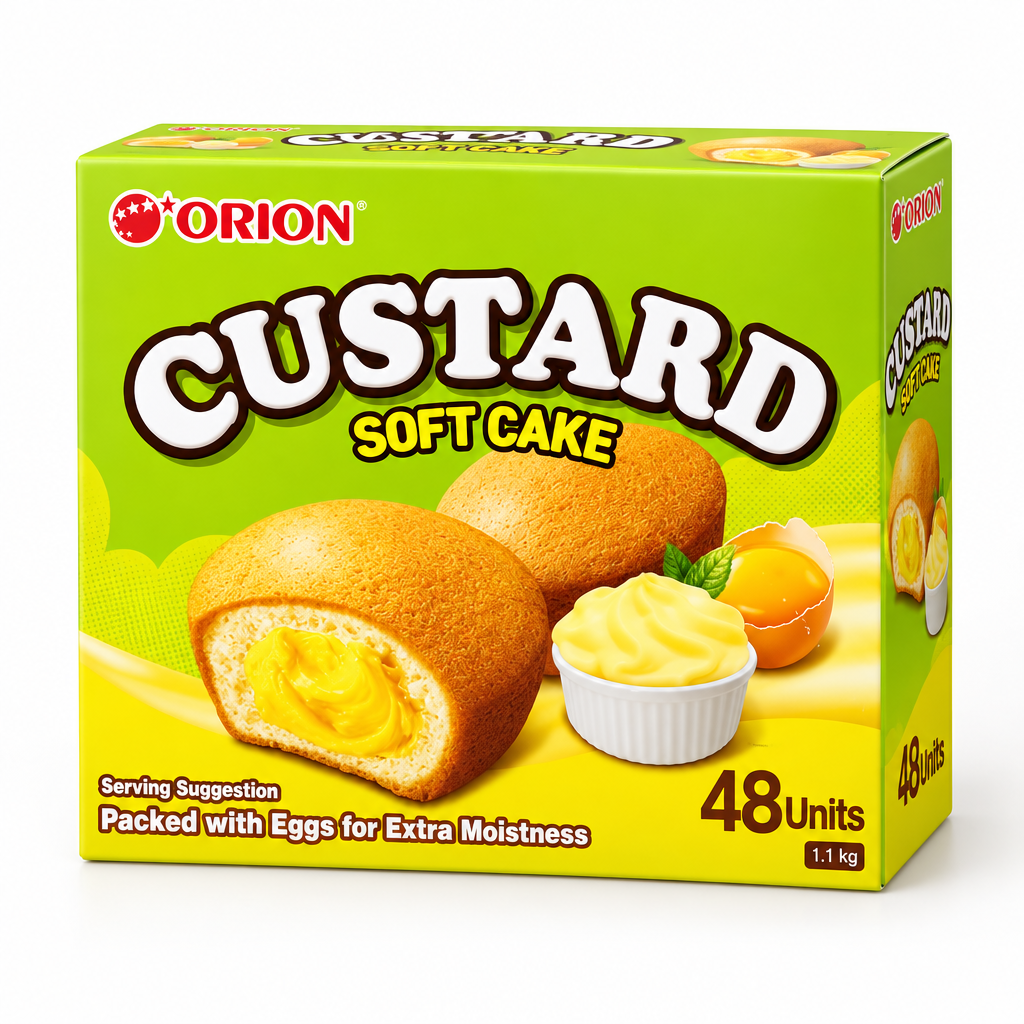 ORION CUSTARD SOFT CAKE 48 x 23g