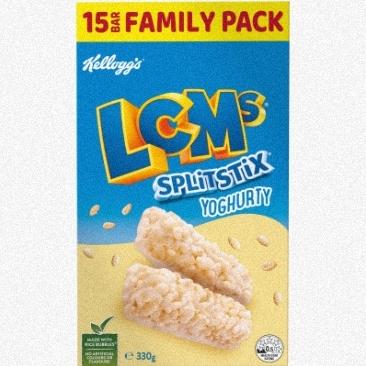 Kellogg's LCMs Yoghurty Splitstix 15 x 22g
