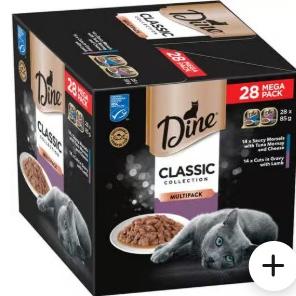 Dine Classic Collection Wet Cat Food 85g x 28 ct