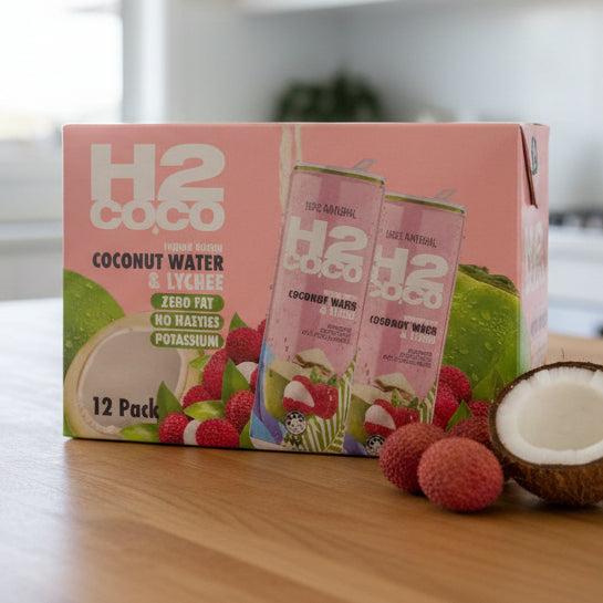 H2COCO Lychee Coconut Water 12 x 330ml