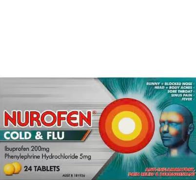 Nurofen Cold & Flu 200 mg Tablets 24 pk