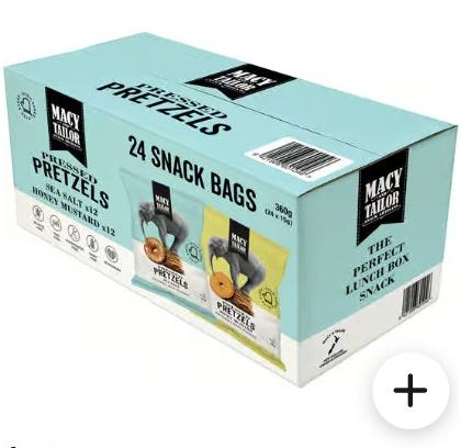 Macy & Tailor Sea Salt & Honey Mustard Pretzels 15 g x 24 ct