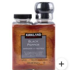 Kirkland Signature Black Pepper Grinder and Refill 357 g