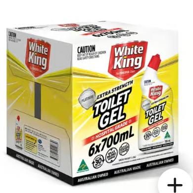 White King Toilet Gel 700 ml x 6 ct