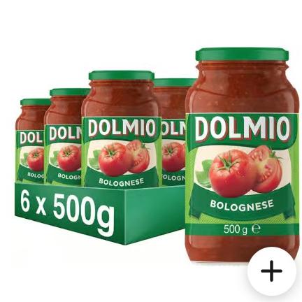 Dolmio Extra Bolognese Sauce 500 g x 6 ct