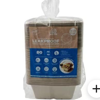 ESL Premium Leakproof Container 1 L x 80 ct