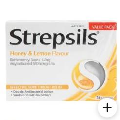 Strepsils Honey & Lemon Lozenges 2 ct
