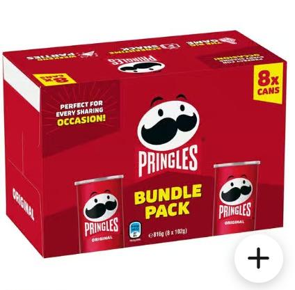 Pringles Original Potato Chips 102 g x 8 ct