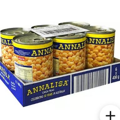 Annalisa Chickpeas 6 x 400 g