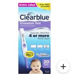 Clearblue Advanced Digital Ovulation Kit Test 20 ct