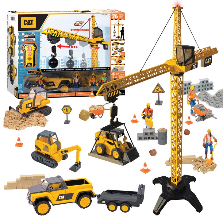 Cat Workforce Power Crane Playset with Remote Control