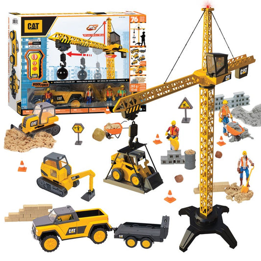 Cat Workforce Power Crane Playset with Remote Control