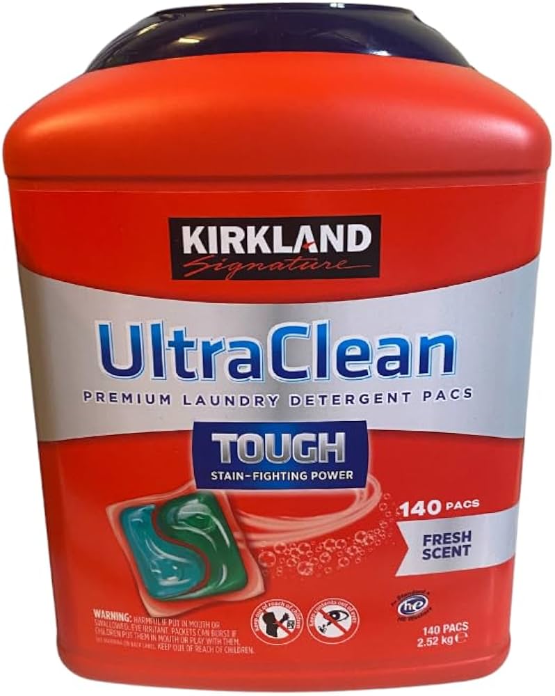 Kirkland Signature UltraClean Premium Laundry Detergent 140 pacs