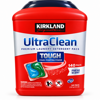 Kirkland Signature UltraClean Premium Laundry Detergent 140 pacs